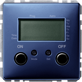 Sensör bağlantılı zaman anahtarı , Merten Artec/Trancent/Antique, gece mavisi-3606485009513