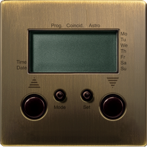 Blind time switch with sensor connection, antique brass, Artec/Trancent/Antik-3606485009483