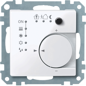 Knx 4-G P-B Arayüzlü Oda Sıcaklık Kontrol Üni., Parlak, Aktif Beyaz, Sistem-M-3606485099330