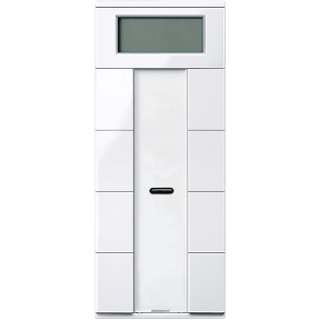 PB with Knx Room Temperature Controller, 4-G Plus, Active White, Glossy, System-M-3606480210754