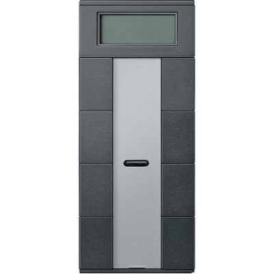 PB with Knx Room Temperature Controller, 4-G Plus, Anthracite, Sistem-M-3606480210778