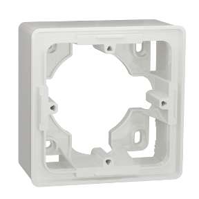New Unica Studio, Single Surface Mounted Case White-3606489458331