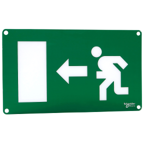 Quick Signal - Exit Sign Display Mono - Man Running Left-3606485015002