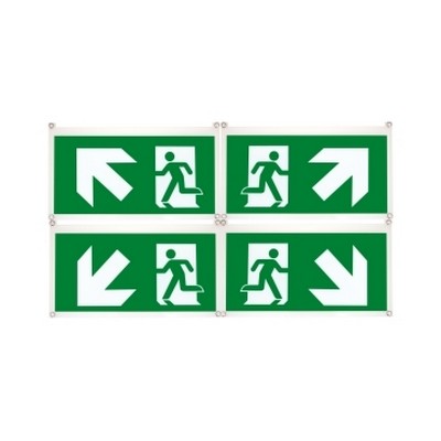 Orientation Ecosign Set of 4 Pictograms - 45° right/left down, right/left up-OVA53188