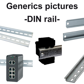 Din Rail Support - For 24 X 48 Mm Temperature Controller-3606480059896