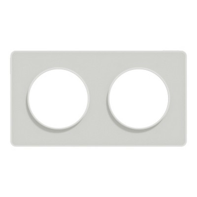 Odace Touch Dokulu Beyaz İkili Çerçeve-3606480320675