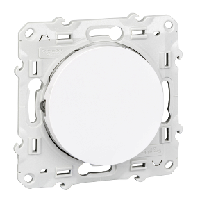 Odace Illuminated Switch White DIY-3606480881435