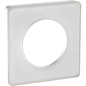 Odace - Touch - Cover Frame - Single Frame - Translucent White And White Border-3606480545948