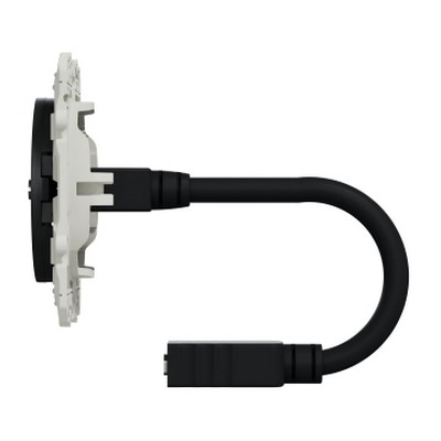 Odace Socket with HDMI connector (female-female) - Anthracite-3606480708619