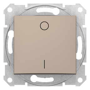 Sedna - 2Pole Switch - 10Ax Frameless Titanium-8690495032468