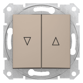 Sedna - Stor Basmalı Düğme - 10Ax Elektrikli Kilit, Çerçevesiz Titanyum-8690495033342