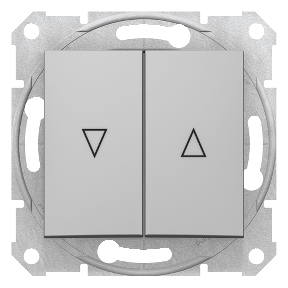 Sedna - Roller Switch - 10Ax Mechanical Lock, Frameless Aluminum-8690495039443