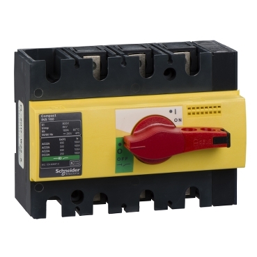 Compact, yellow-red, safety switch-disconnector, INS160-3303430289289