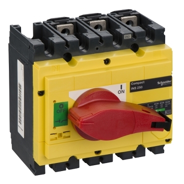 Compact, yellow-red, safety switch-disconnector, INS250-3303430311263