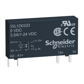 Solid State Relay,Socket,Input 15-30 V Dc, Output 1-24 V Dc, 3,5A-3606480579653
