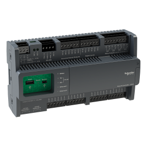 SpaceLogic automation server, AS-B-24HL, 24 I/O points, manual override, display-3606481138248