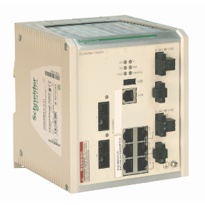 ConneXium Extended Managed Switch - 6 ports for copper + 2 ports for fiber optic single mode - Coated-3595864115481