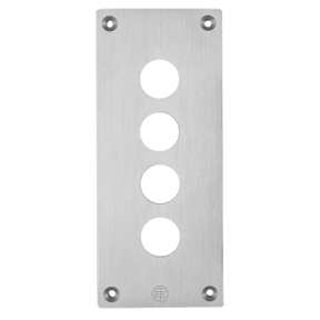 Perforated Front Plate - Xap-E - Metal - 4 Horizontal Aperture-3389110628067