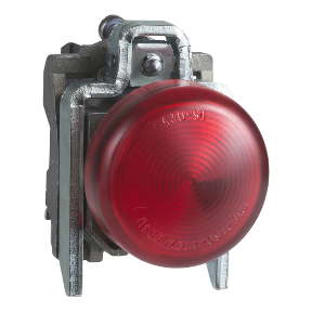 Eksiksiz pilot ışığı, Harmony XB4, yuvarlak Ø22 mm, IP65, kırmızı, entegre LED, 120 V, pabuçlar, ATEX-3389118030688