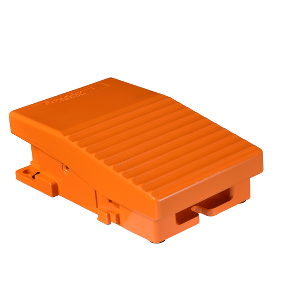 single foot switch - IP66 - without cover - metallic - orange - 2 NC + 2 NA-3389110470833