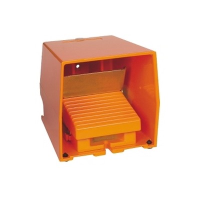 Foot switch- IP66 - with cover - metallic - orange - 2 NC + 2 NA-3389110470970