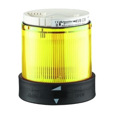 Işıklı kolon - 48VDC 10W flaşör sarı-3389110845174