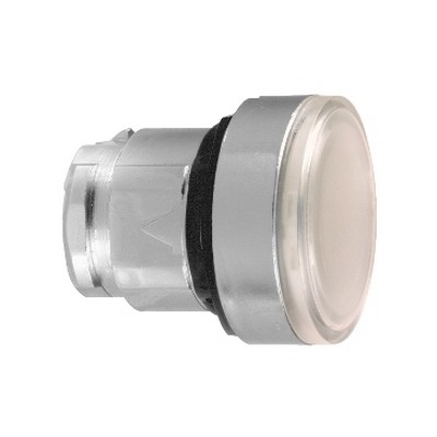 White light pushbutton head for integrated LED Ø22 push-push-3389110122541