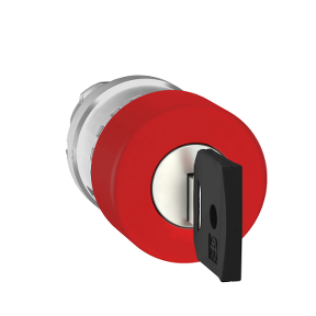 Red Ø30 Emergency Shutdown Push Button Head Ø22 Released With Trigger And Latch Key-3389110888874