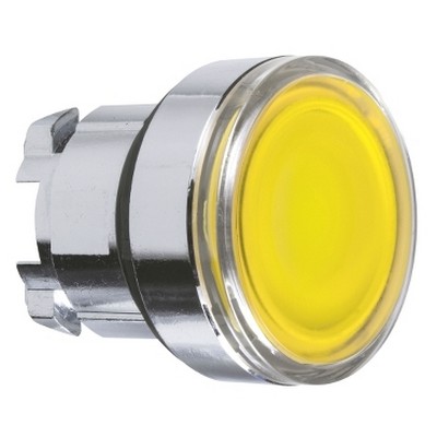 LEDli sarı ışıklı buton başlığı Ø22 yaylı dönüş-3606481206305