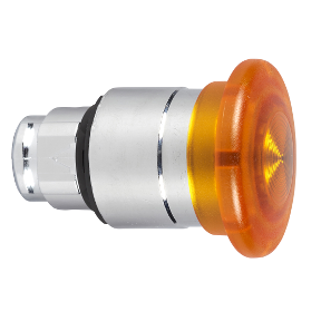 Orange Ø40 Illuminated Mushroom Push Button Head For Integrated Led Ø22 Spring Return-3389110666502