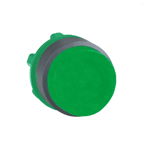 Yeşil Çıkık Basmalı Düğme Başlığı Ø22 İtme-İtme İşaretsiz-3389110905915