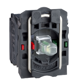 Integrated LED 110...120V Body/Green Light Block with Fixing Collar 1Na+1Nk-3389110908879