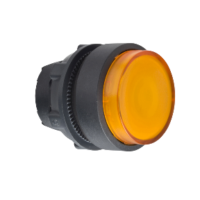 Orange Projecting Lighted Push Button Head For Integrated Led Ø22 Spring Return-3389110909883