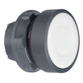 White Recessed Illuminated Push Button Head For Ba9S Bulb Ø22 Spring Return-3389110909913