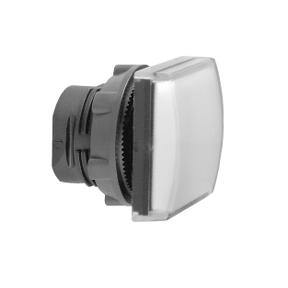Square White Pilot Light Head Ø22 Flat Lens For Integrated Led-3389110934724