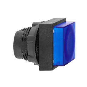 Blue Square Protruding Illuminated Push Button Head For Integrated Led Ø22 Spring Return-3389110934816