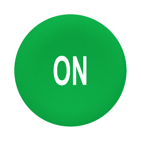 Circular Push Button For Ø22 Green Cap On Mark-3389110090840