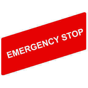 Yazı Tutucu 30 X 40 Mm İçin İşaretli Yazı 8 X 27 - Emergency Stop-3389110096941