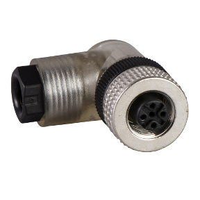 Female, M12, 4-Pin, Elbow Connector - Cable Gland Pg 7-3389110834741