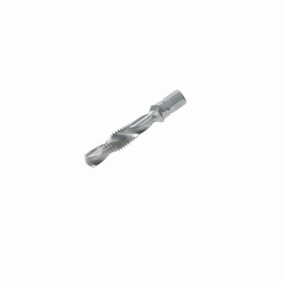 Combined bits Combined Tap Bit with 1/4" Hexagon Drive 30° Spiral Flute HSS-G - M 10 x 1.5