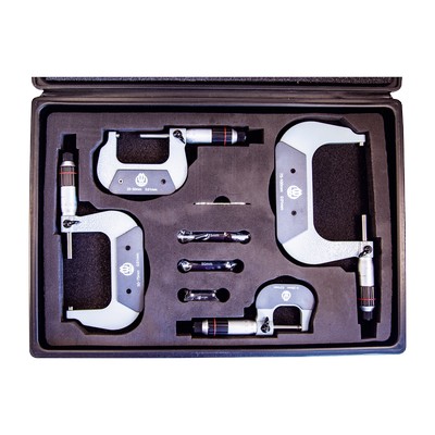 0-100x0.01 mm 3 Piece External Diameter Micrometer Set